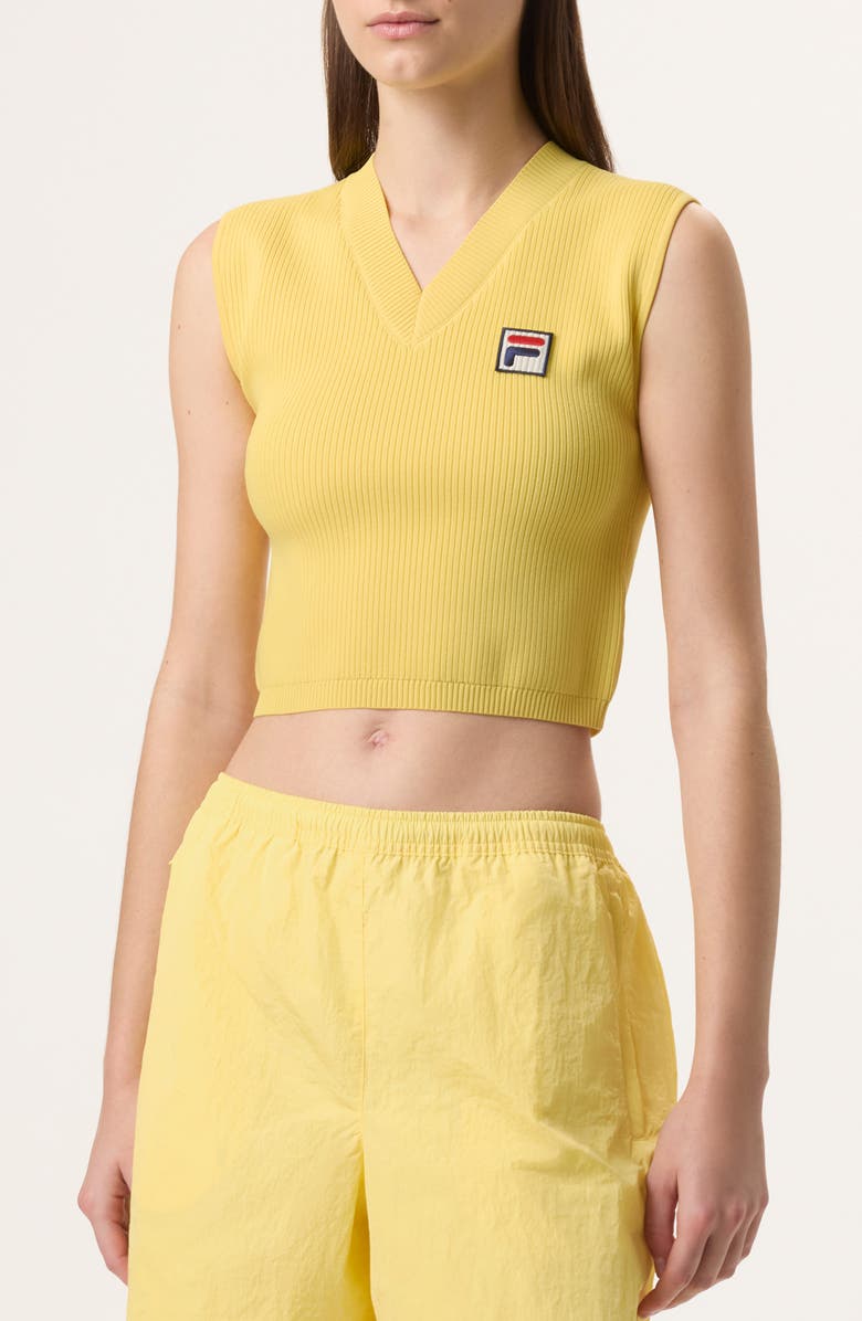 FILA x Hailey Knit Baby Tank, Main, color, Popcorn