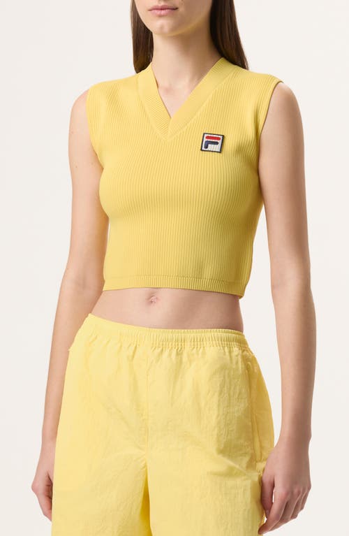 Fila X Hailey Knit Baby Tank In Popcorn