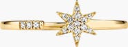 MEJURI Pavé Diamond Star Open Ring