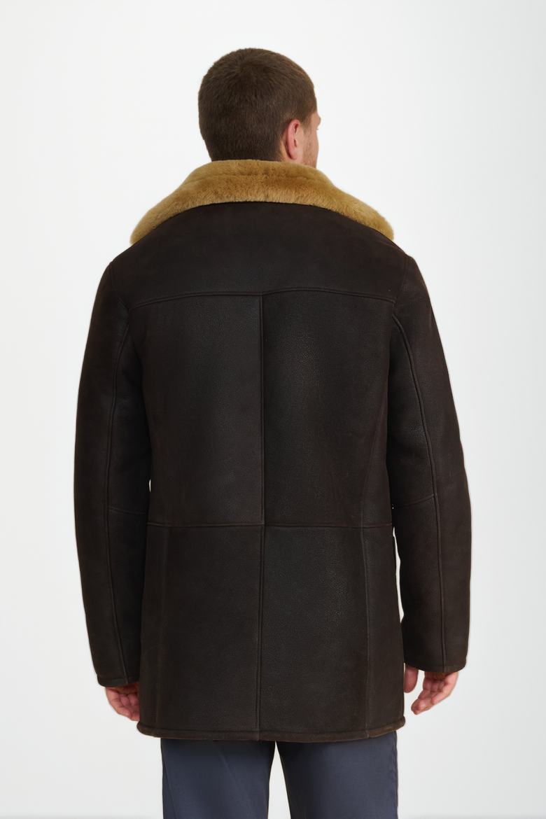 William Shearling Coat, Alternate, color, Brown