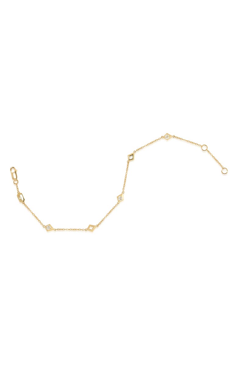 VALANI ATELIER Elegance Diamond Geometric Station Bracelet, Alternate, color, 14K Yellow Gold