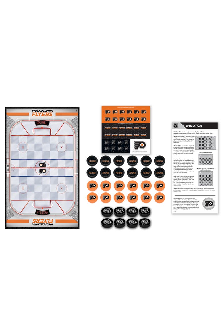 Philadelphia Flyers Checkers Board Game, Alternate, color, Multicolor