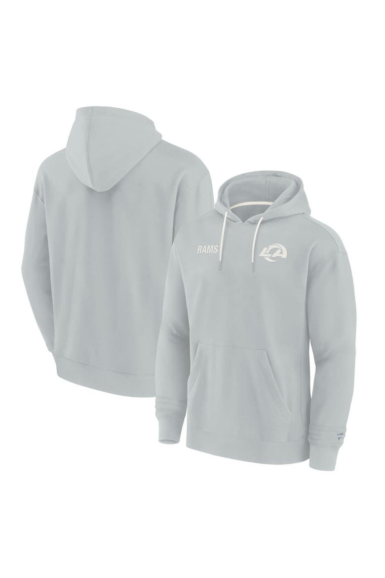 Unisex Fanatics Signature Gray Los Angeles Rams Super Soft Fleece Pullover Hoodie, Alternate, color, Gray
