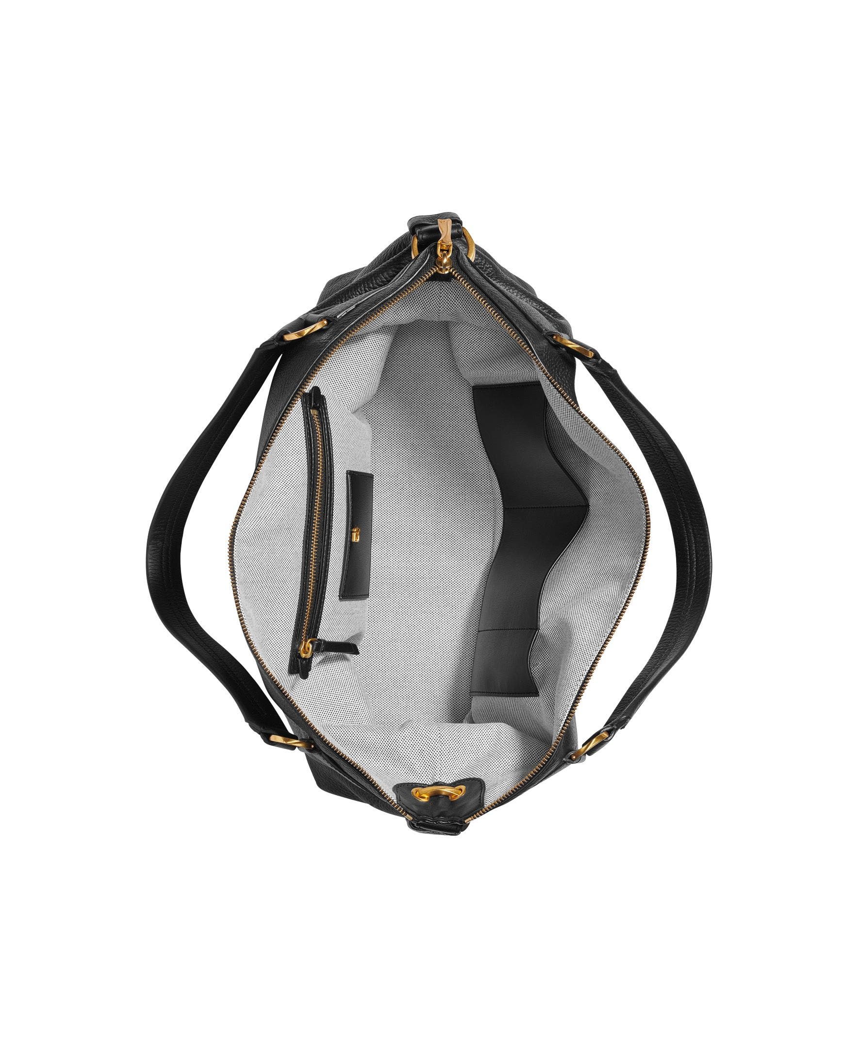 Donna Karan New York Glenwood Satchel, Alternate, color, Black/Gold