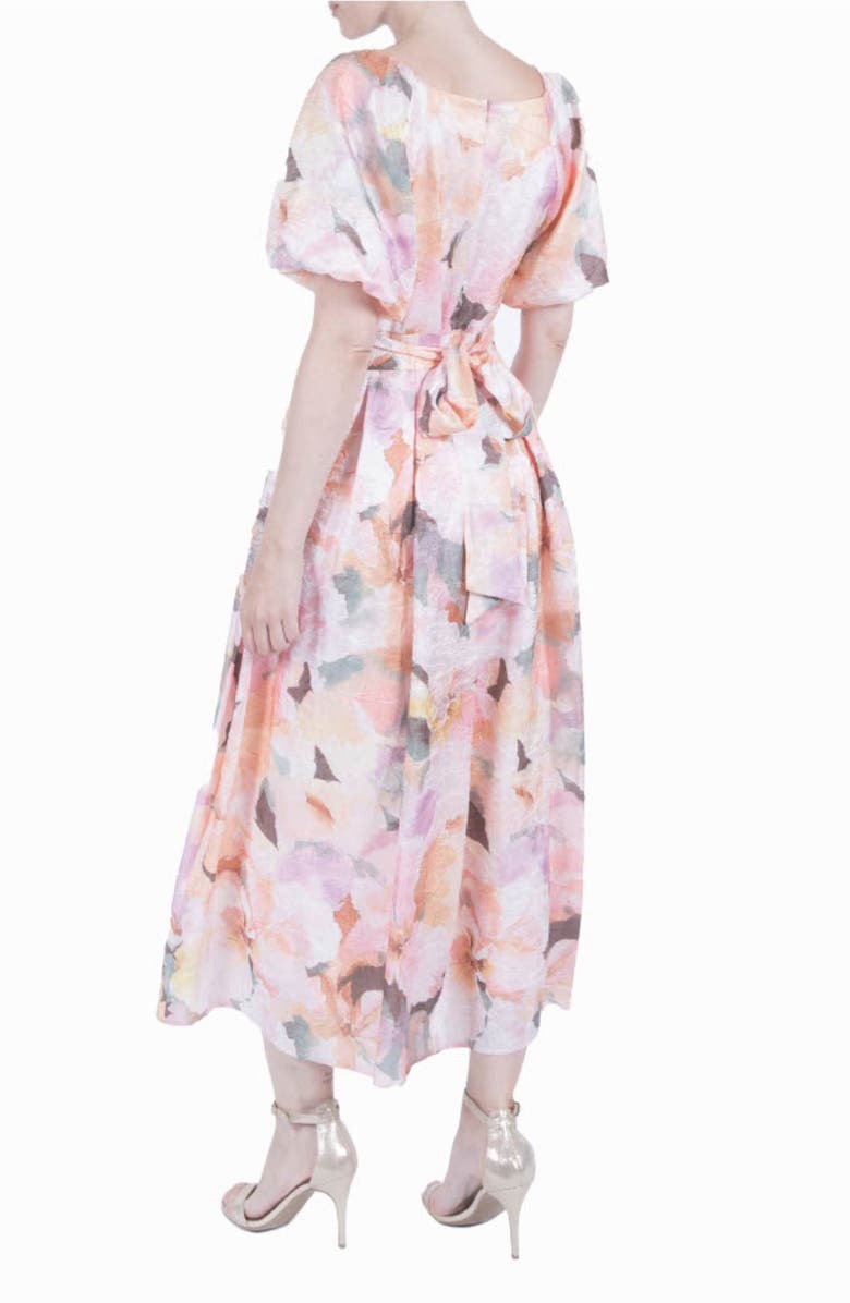 Julia Jordan Floral Puff Sleeve Dress, Alternate, color,