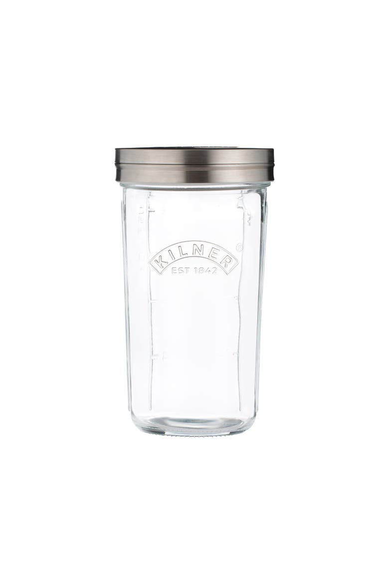 Sifter Jar Set, 0.5L Glass Baking Shaker with Mesh Lid and Cap, Main, color, Clear