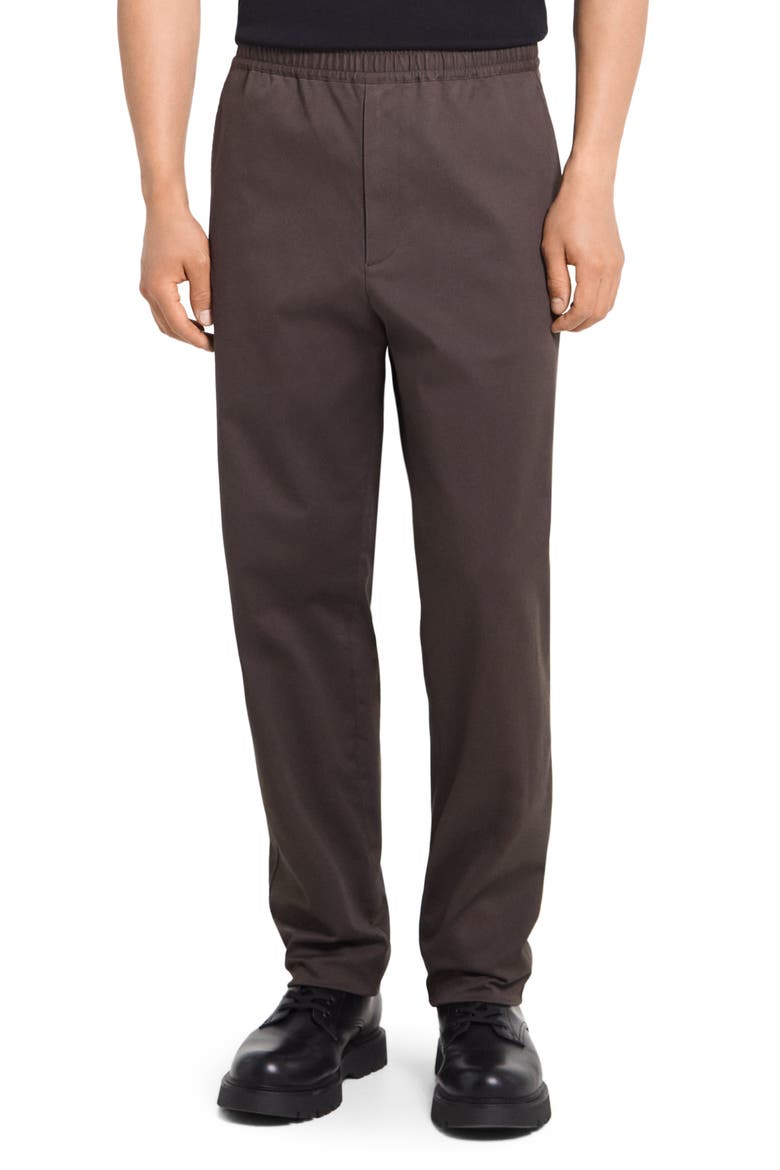 Relaxed Tapered Pull-On Trousers, Main, color, CLASSIC BROWN - TXO