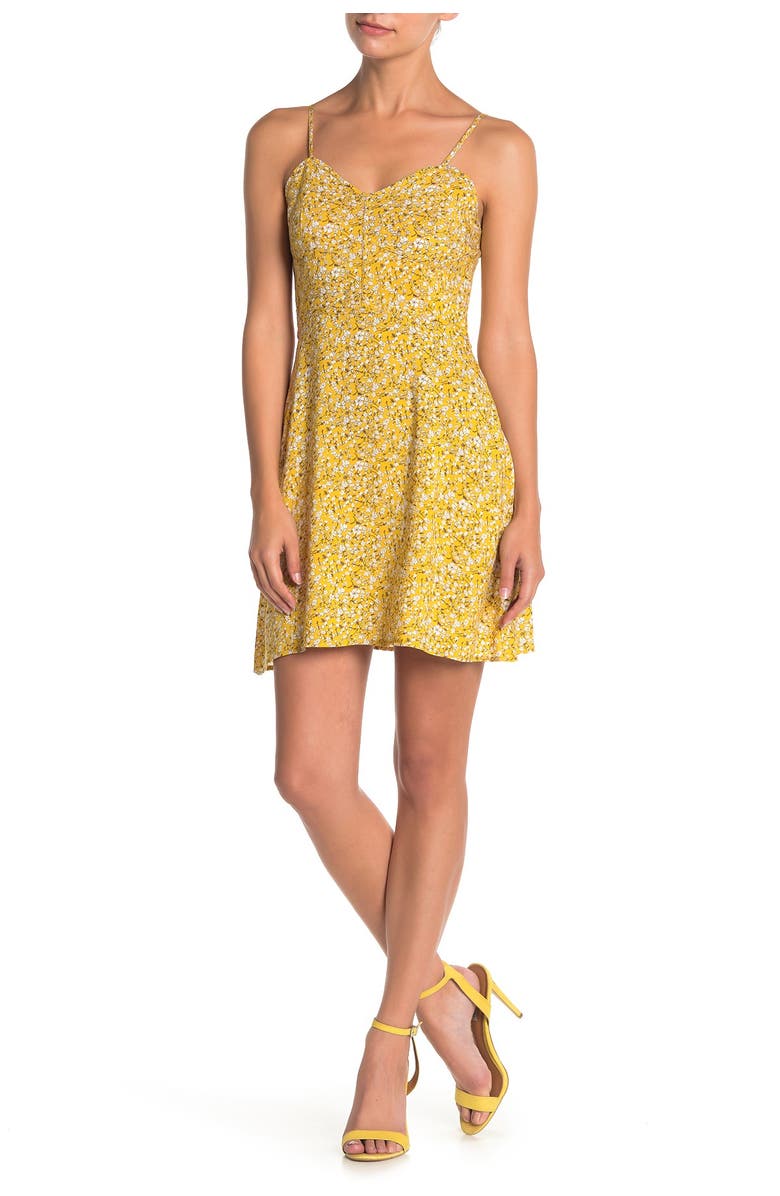 MELLODAY Floral Sleeveless Mini Dress, Alternate, color, 