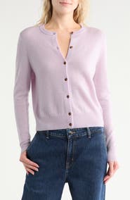 Nordstrom Crewneck Cashmere Cardigan