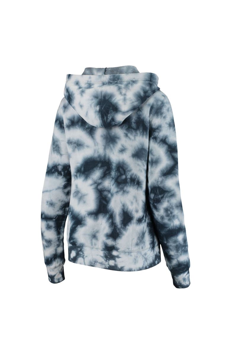 New Era Women's New Era Navy New England Patriots Tie Dye Fleece Full-Zip Hoodie, Alternate, color, 