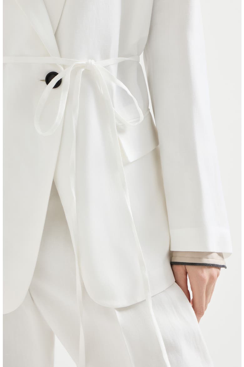 Fluid twill blazer, Alternate, color, Panama