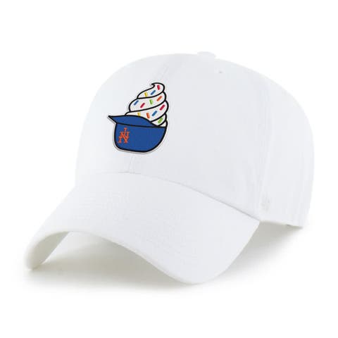 Preschool '47  White New York Mets Ice Cream Helmet Clean Up Adjustable Hat