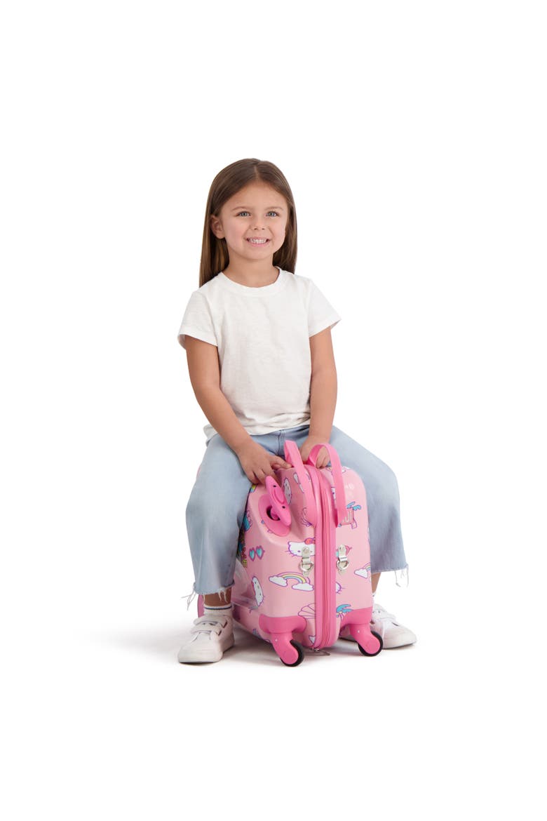 Hello Kitty Ride-on Luggage Summer Time Kids 14.5" luggage, Alternate, color, PINK