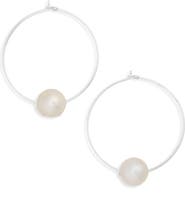 Chan Luu Freshwater Pearl Hoop Earrings