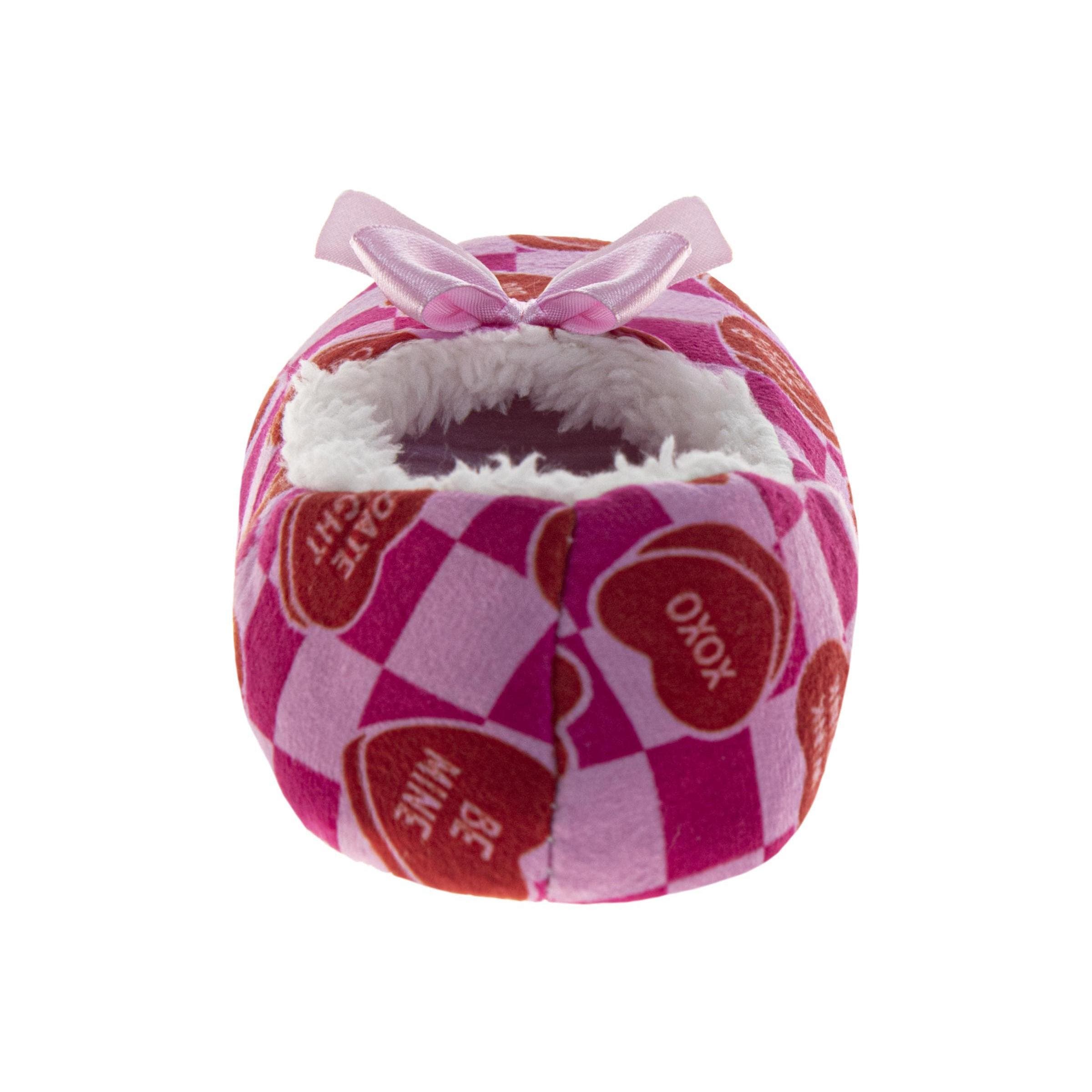 SweetHearts Plush Pink Slippers 11-5, Alternate, color, Pink Red