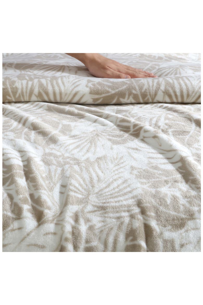 Costa Blanca Throw Blanket, Alternate, color, DARK BEIGE