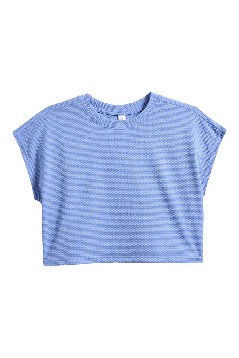 Kids' Serene Crop T-Shirt, Main, color, BLUE HYDRANGEA