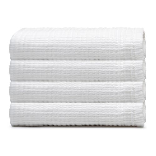 Olive And Linen Olive & Linen Soho Supersoft Hand / Kitchen Towel Bundle In White