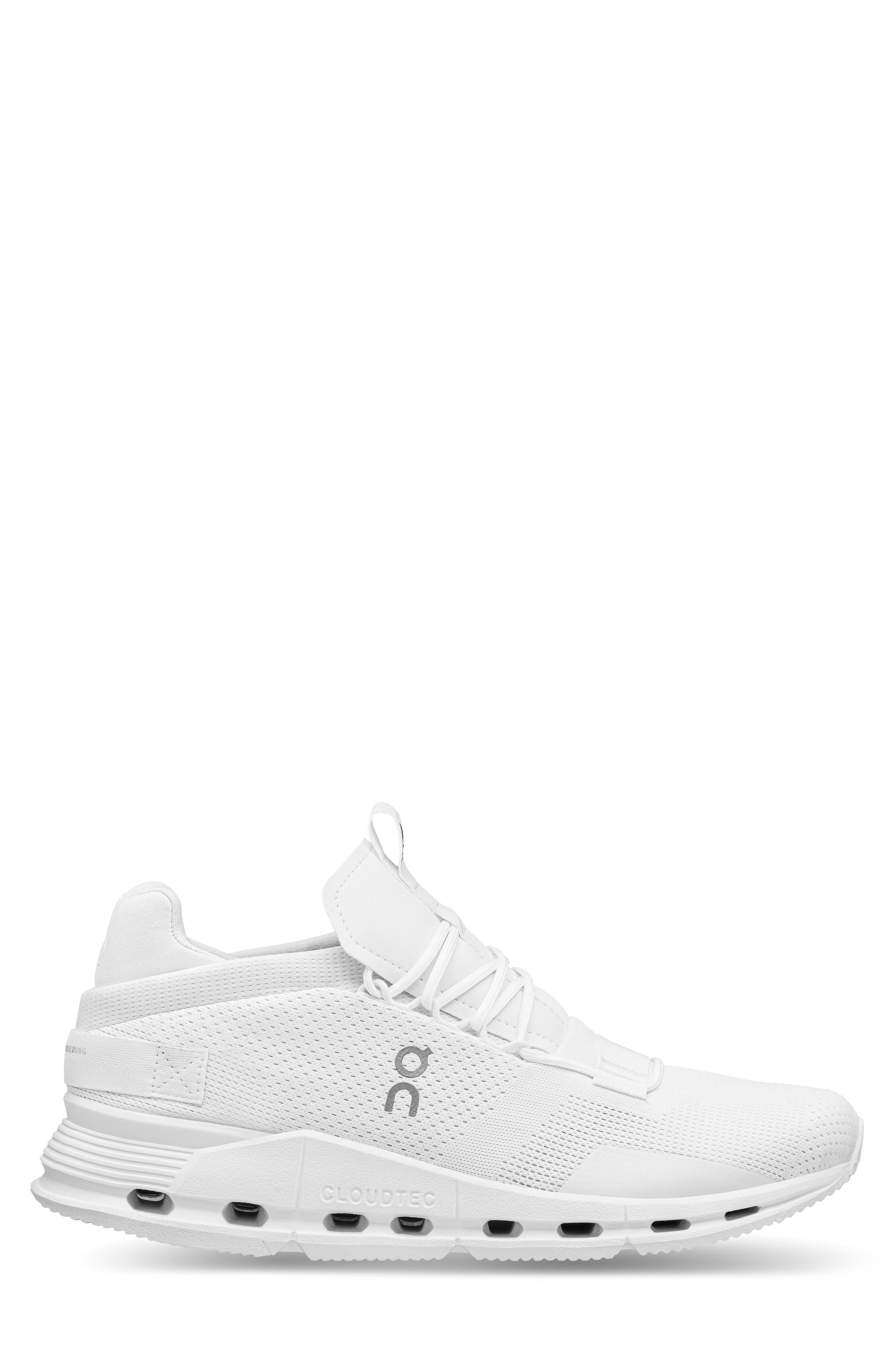 On Cloudnova Sneaker, Main, color, All White