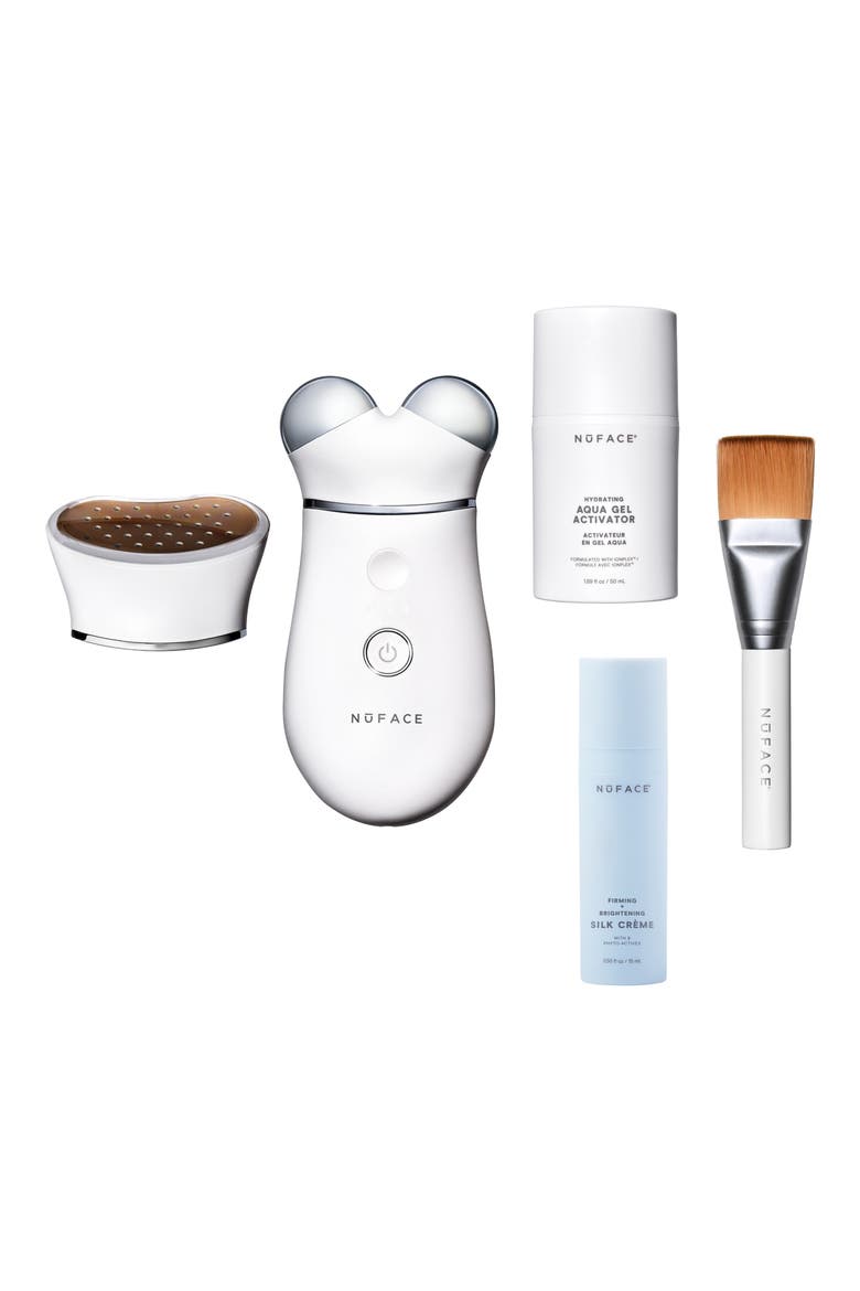 TRINITY+ Microcurrent Facial Toning Device with LED Red Light Attachment, Main, color, NO COLOR