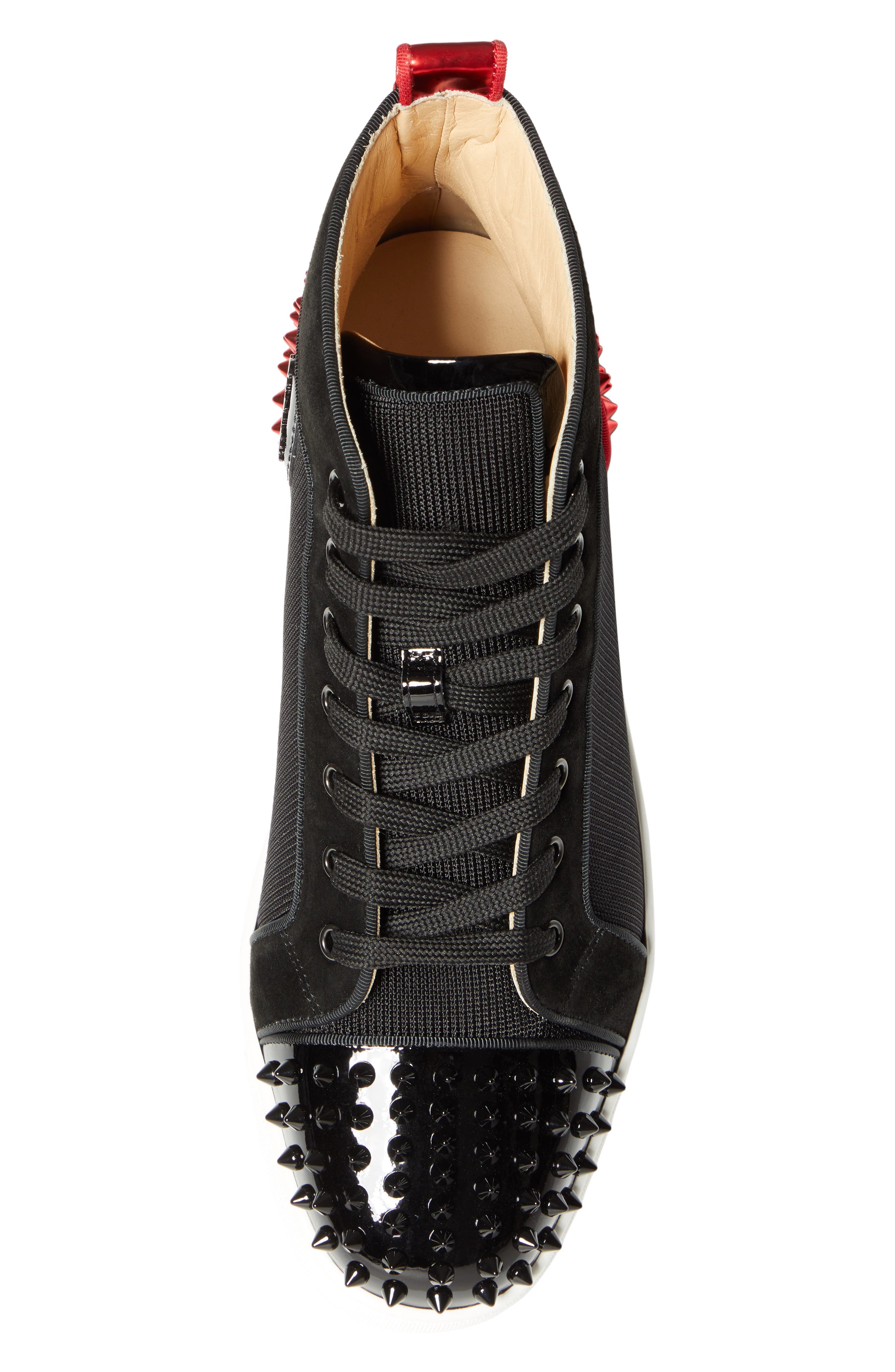 Christian Louboutin AC Lou Spikes 2 High Top Sneaker, Alternate, color, 