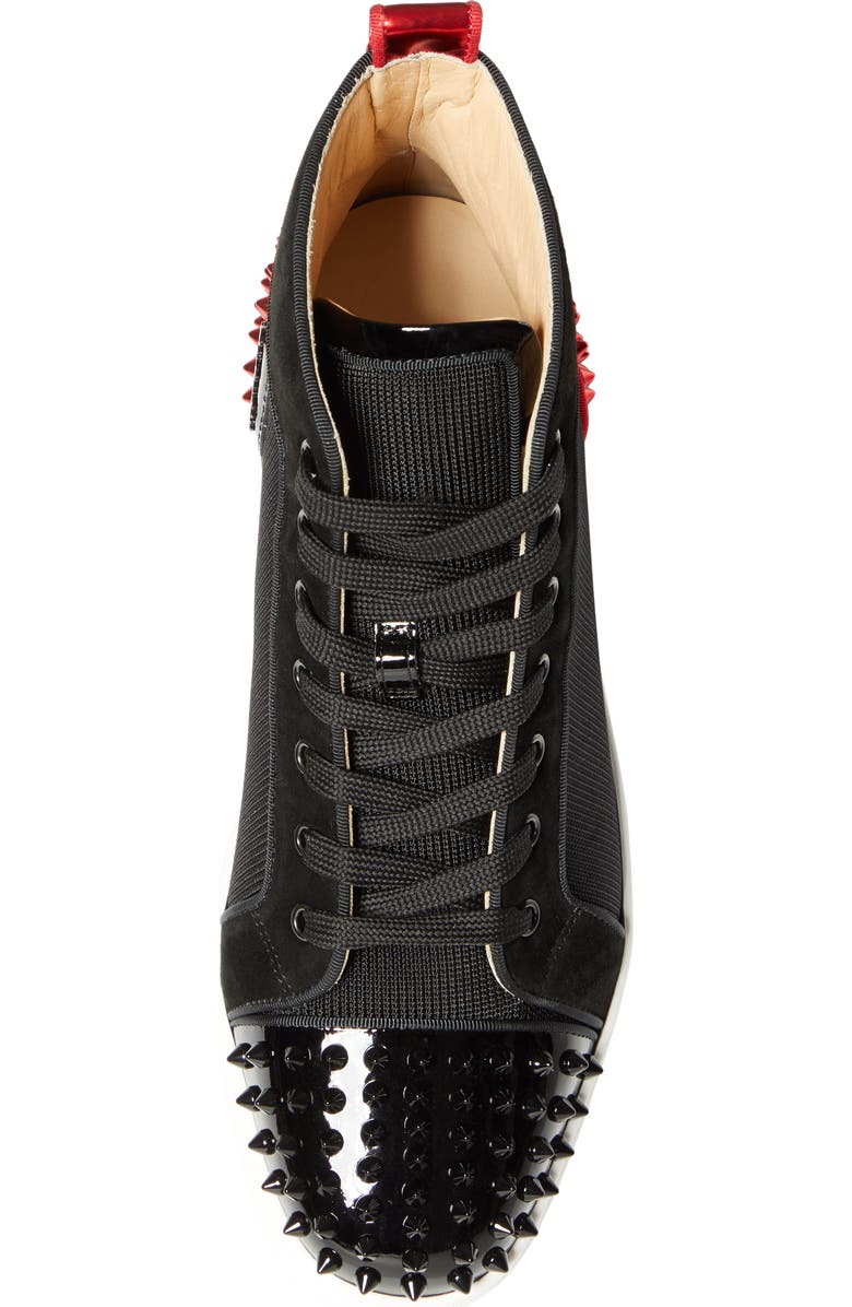 Christian Louboutin AC Lou Spikes 2 High Top Sneaker, Alternate, color,