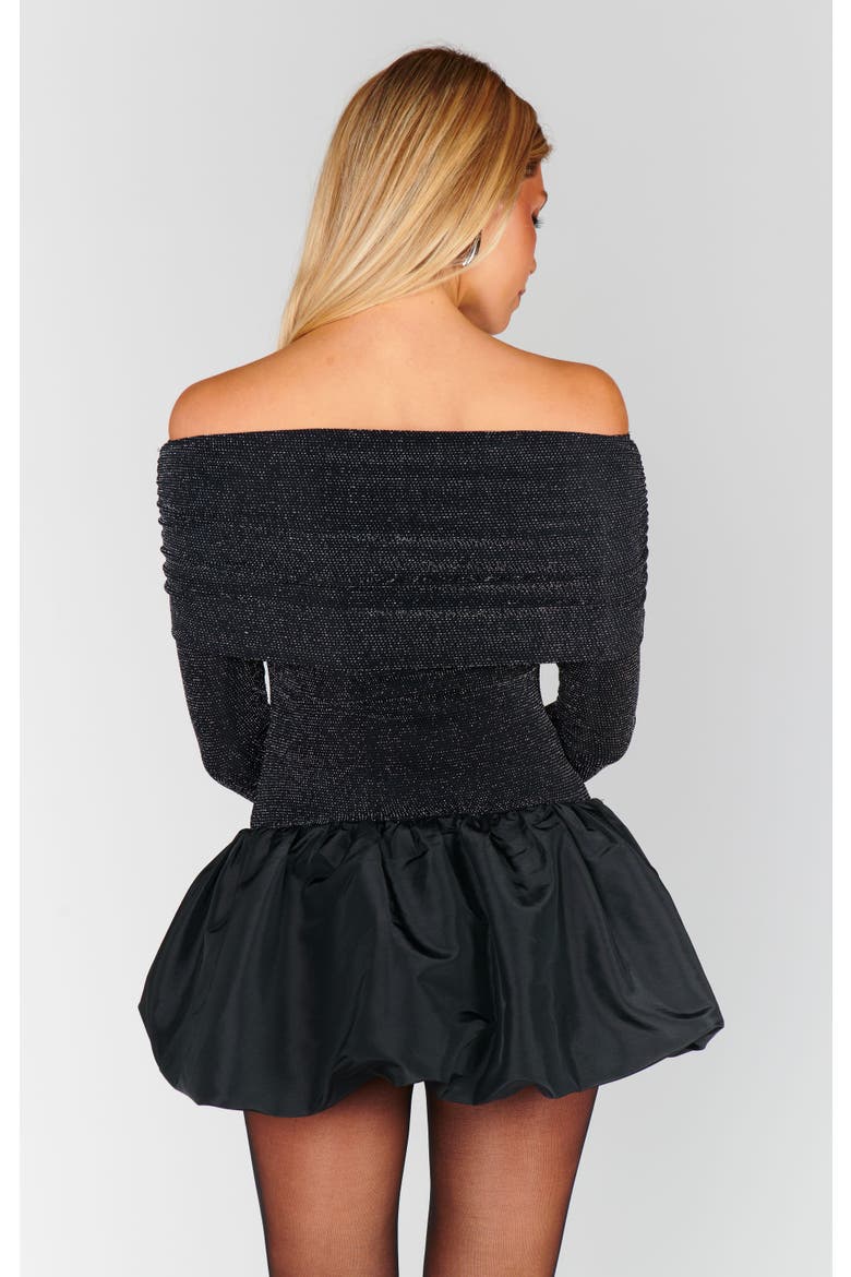 Charlize Mini Dress, Alternate, color, Black Dancing Queen Shine