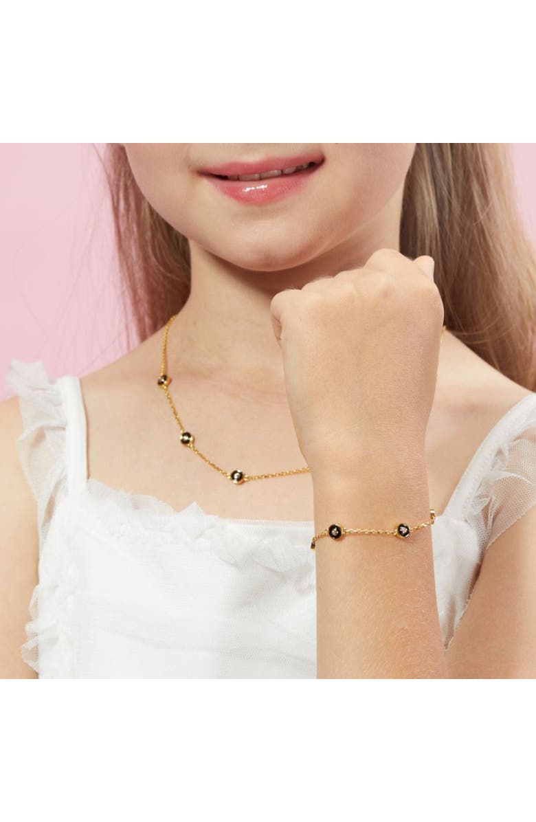 Anna Zuckerman Petit Bubble Bracelet, Alternate, color, Black/Yellow Gold