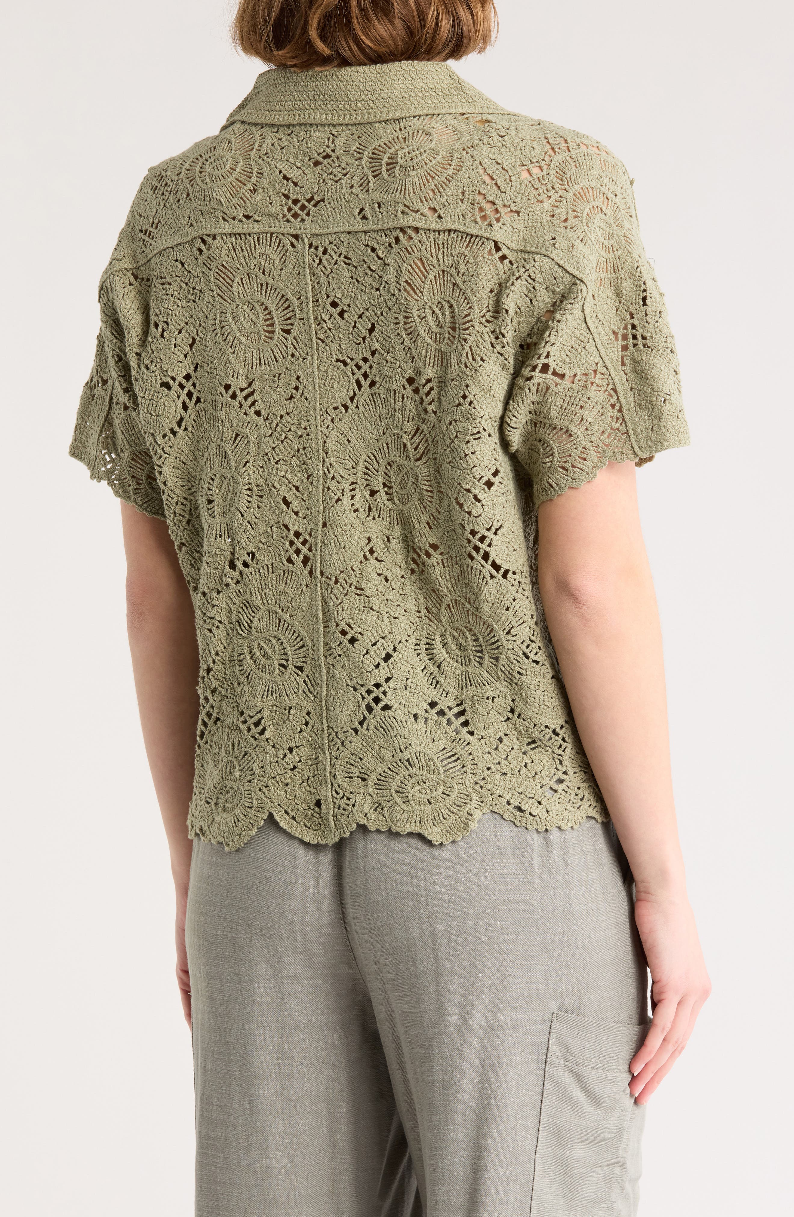 Short Sleeve Open Stitch Polo - image 2