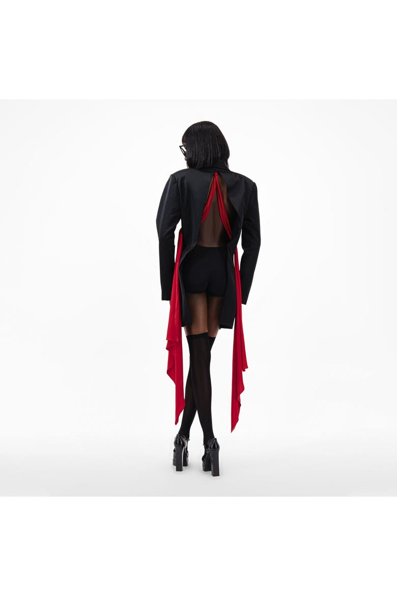 Oversize Satin Jacket, Alternate, color, Black