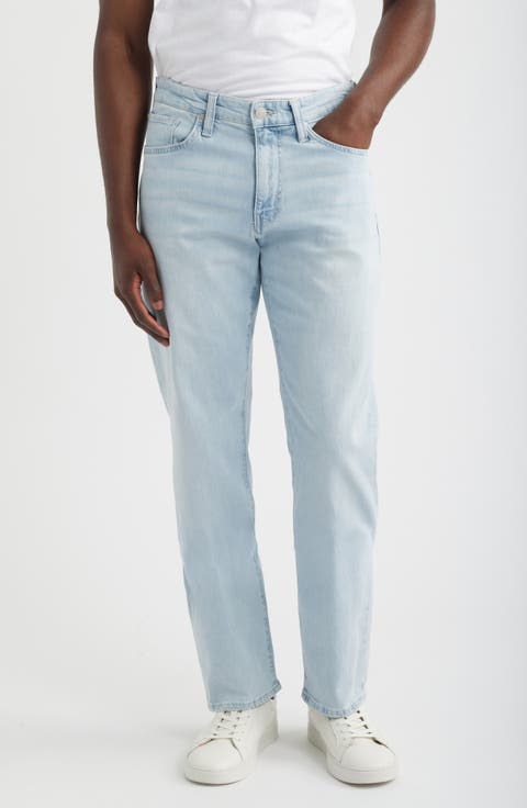 Zach Straight Leg Jeans (Bleached Ocean Blue)