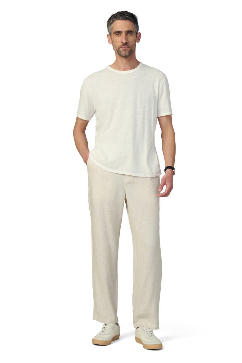 Clarkson Stripe Linen Pants, Alternate, color, FLAX STRIPE