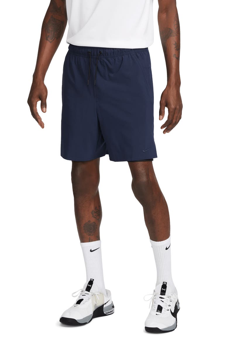 Dri-FIT Unlimited 2-in-1 Versatile Shorts, Main, color, 451 OBSIDIAN/BLACK