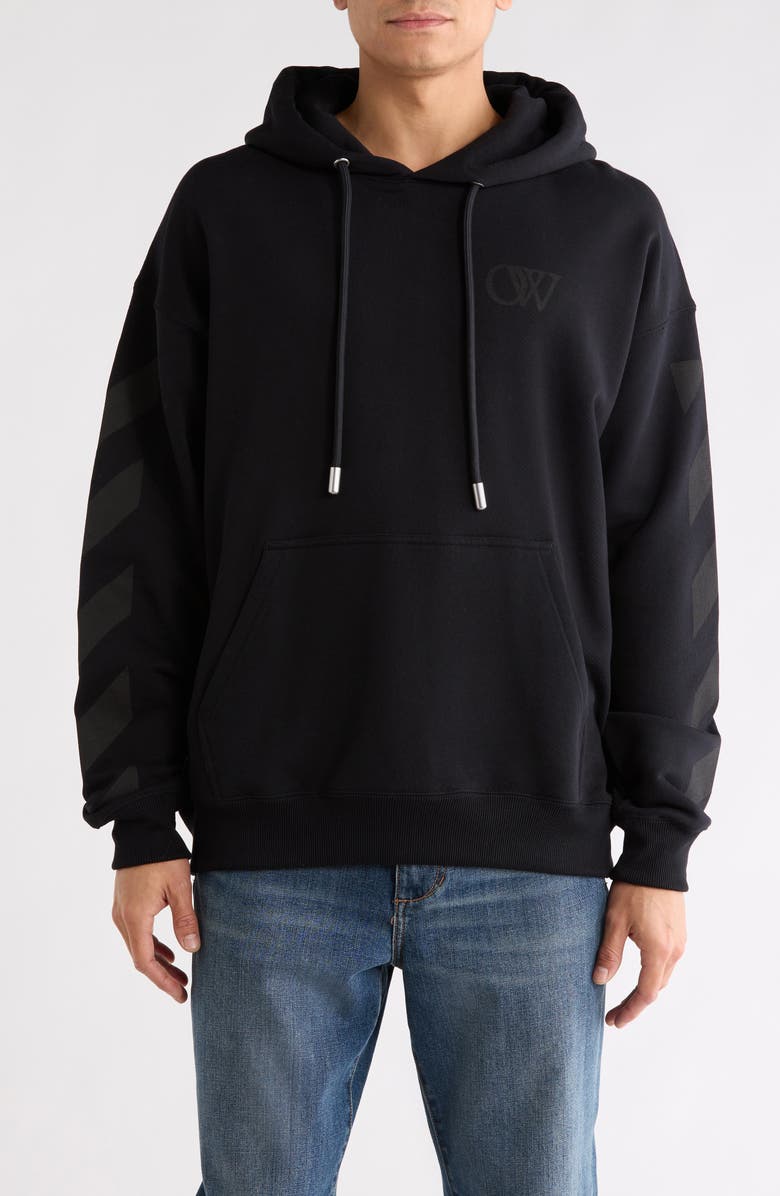 Off-White Diagonal Skate Hoodie, Main, color, Black-Black