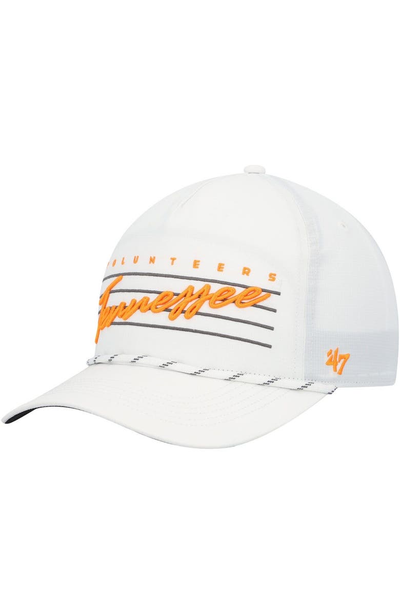 '47 Men's '47  White  Downburst Hitch Trucker Snapback Hat, Main, color, 