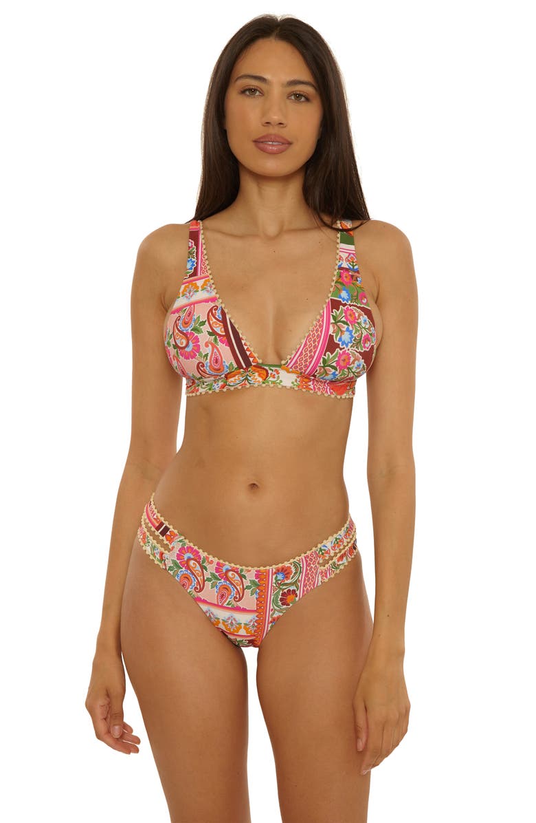 Lucky Brand Verona Hipster Bikini Bottoms, Alternate, color, Pink Multi