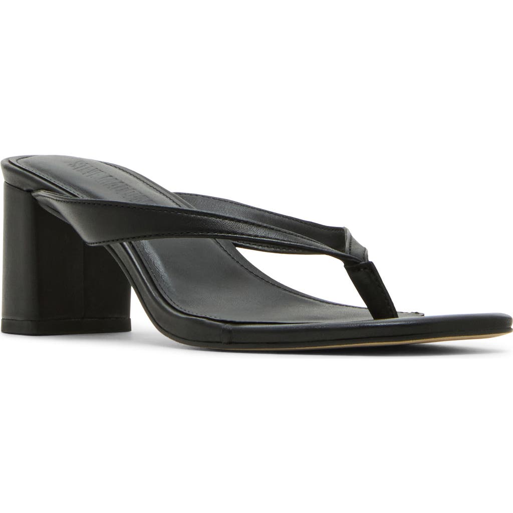 Steve Madden Dodie Block Heel Sandal In Black