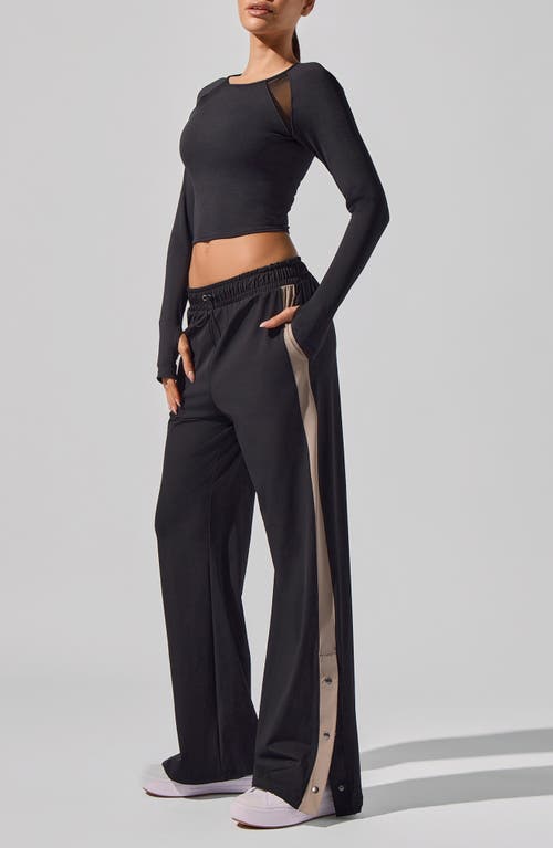 Heroine Sport Alba Wide Leg Sweatpants In Black