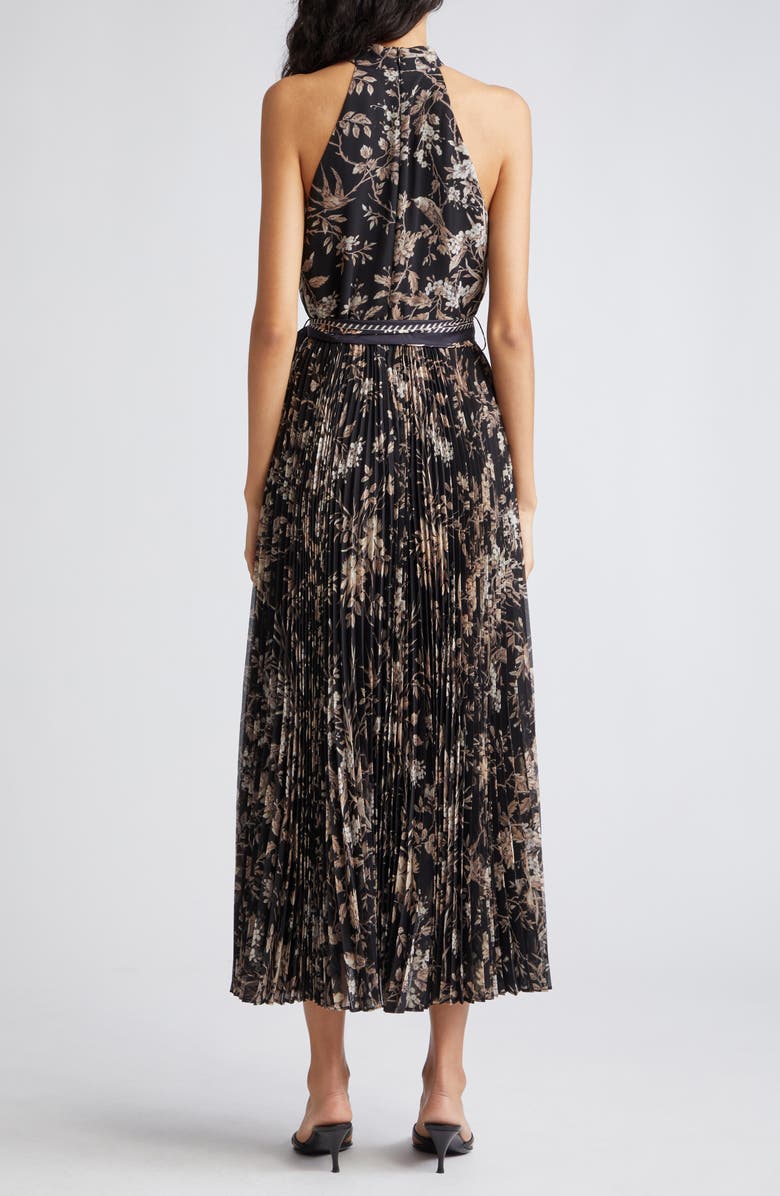 Zimmermann Sunray Picnic Pleated Chiffon Midi Dress, Alternate, color,