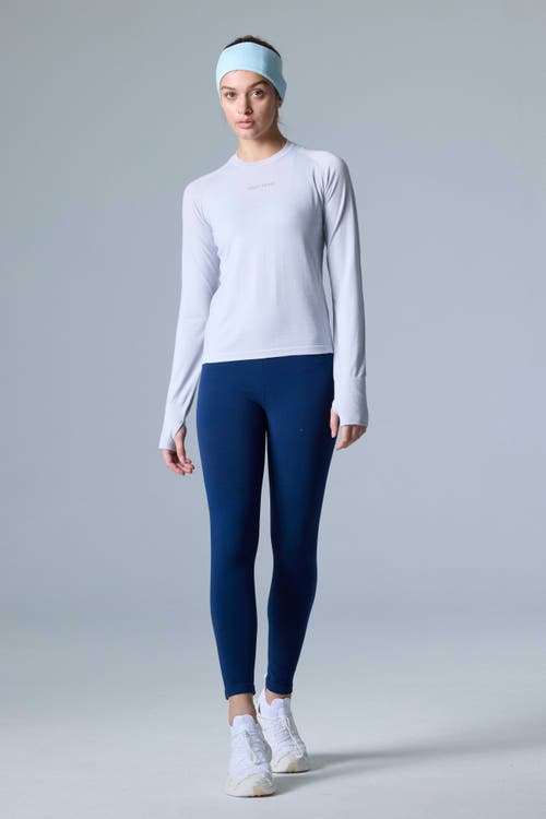 Cozy Zero Tech Merino Classic Fit Long Sleeve Top In Glacier Gray