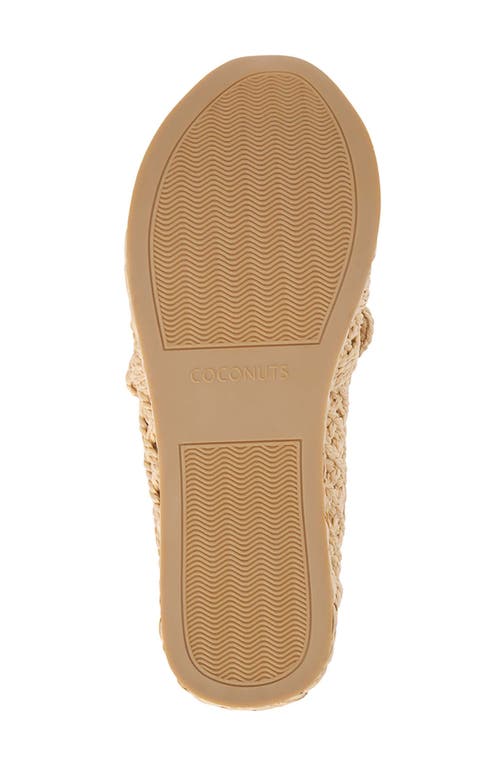 Coconuts By Matisse Espanola Woven Raffia Platform Sneaker In Natural