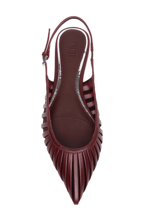 Paige Tera Pointed Toe Slingback Flat In Brown