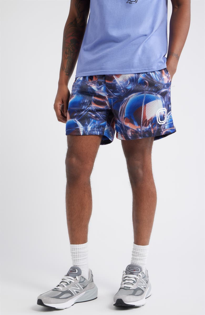 OVERTIME Chrometeam Alloy Mesh Basketball Shorts, Main, color, Grey