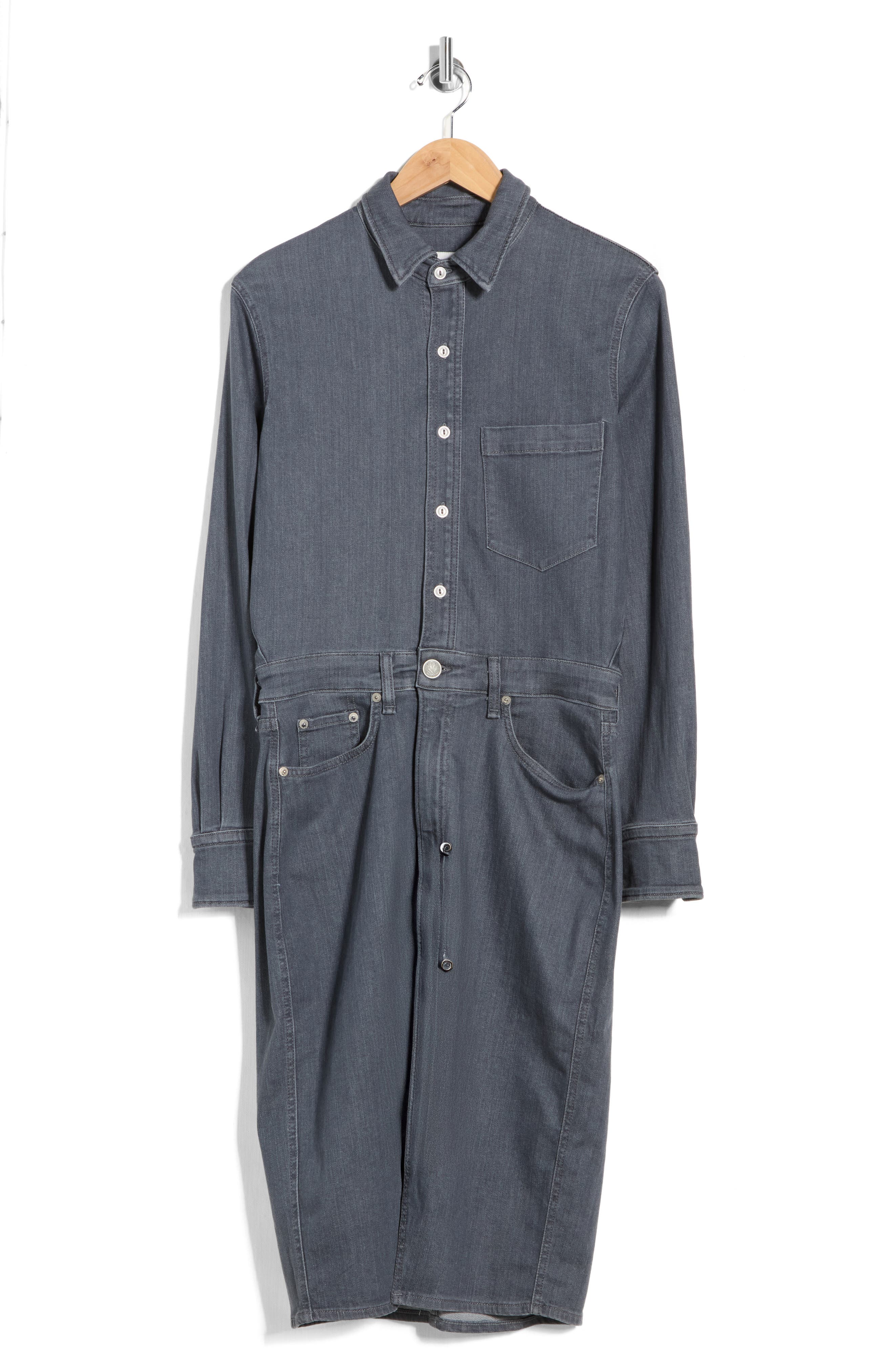 rag & bone Long Sleeve Shirtdress (Women) | Nordstromrack