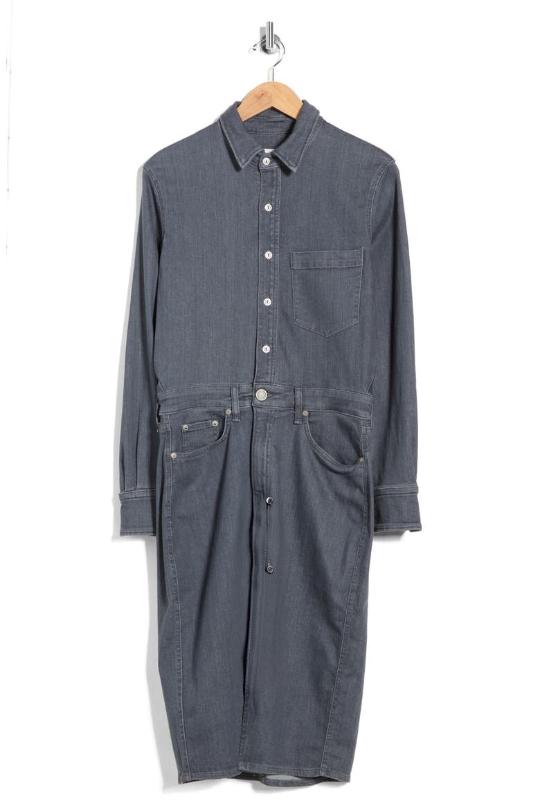 Long Sleeve Shirtdress, Alternate, color, GREY