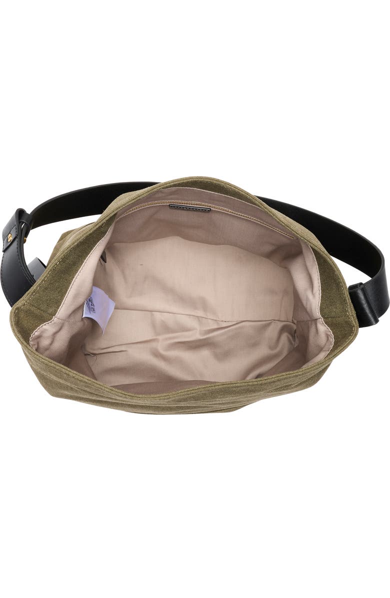 rag & bone Clinton Canvas Bucket Bag, Alternate, color, Forest