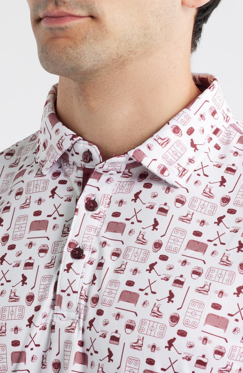 Swannies Banks Golf Print Performance Golf Polo, Alternate, color, 