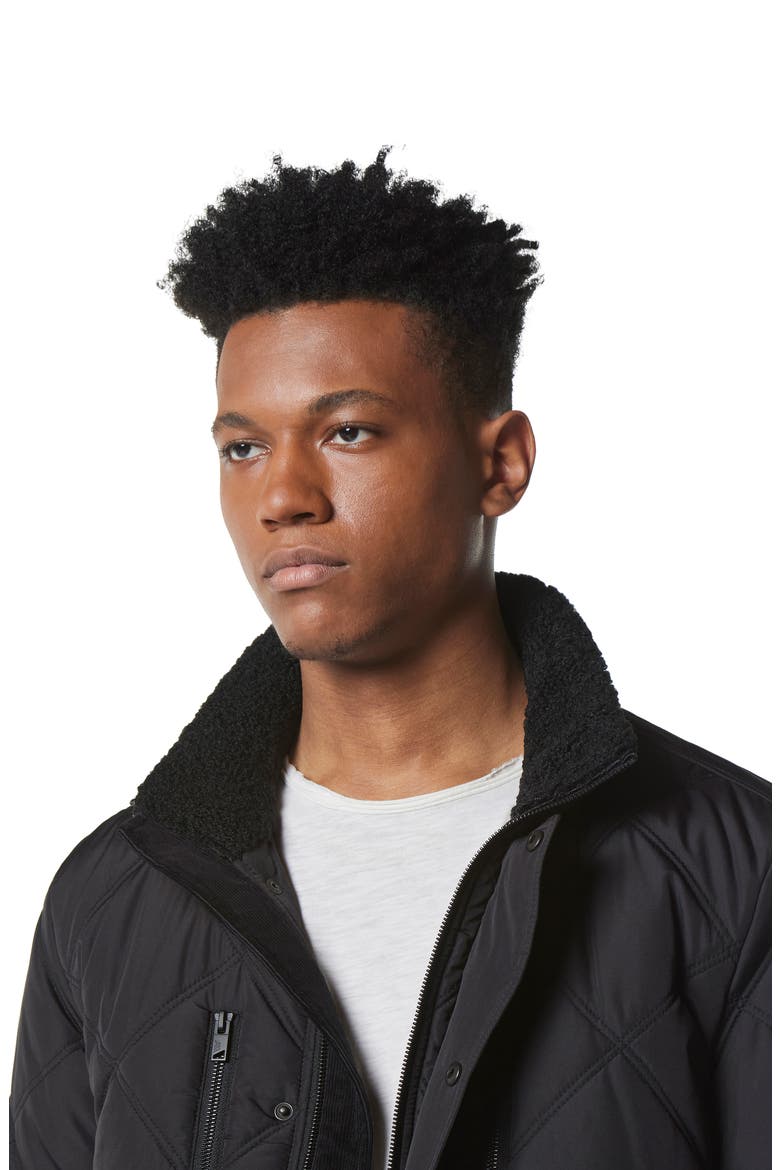 Grayling Water Resistant Quilted Jacket, Alternate, color, BLACK
