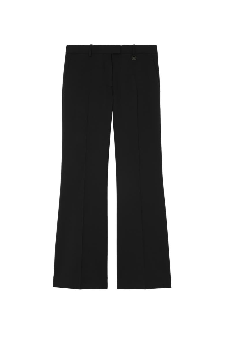 Wool Blend Tailored Trousers, Main, color, Black