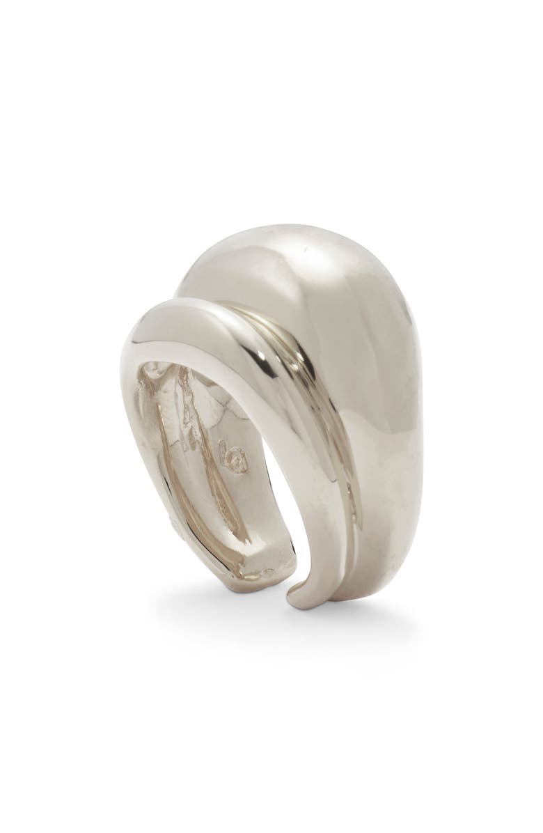Lady Grey Double Bubble Ring, Main, color, Silver